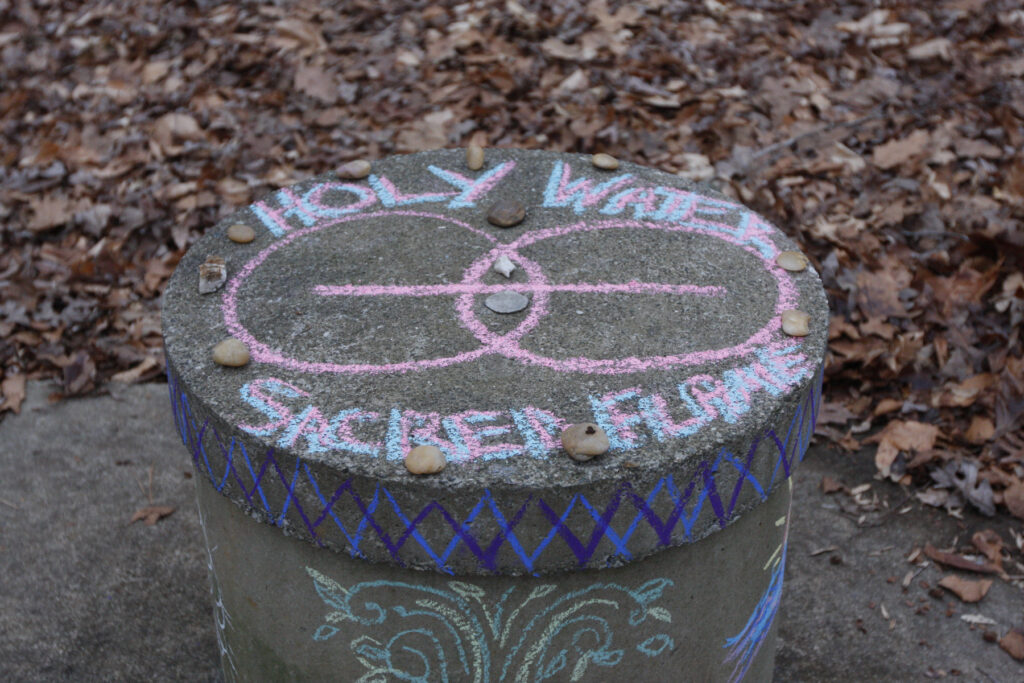 Personal photo of our well decorated for Imbolc at Laurel Hill Cottage