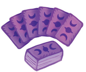 Generic drawing of tarot cards