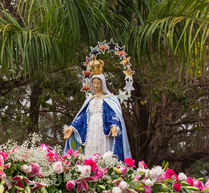 Santa Maria in garden