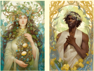 Ostara Goddess and God Spirits