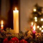all 5 candles on an Advent wreath