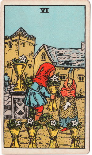 Waite-Smith Tarot Six of Cups