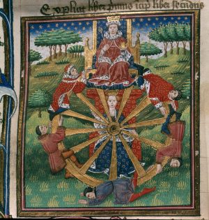 Wheel of Fortune from the Book of Troy, circa 1455-1462