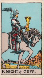 Knight of Cups from the Waite-Smith tarot