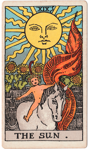 Waite-Smith Tarot Sun card